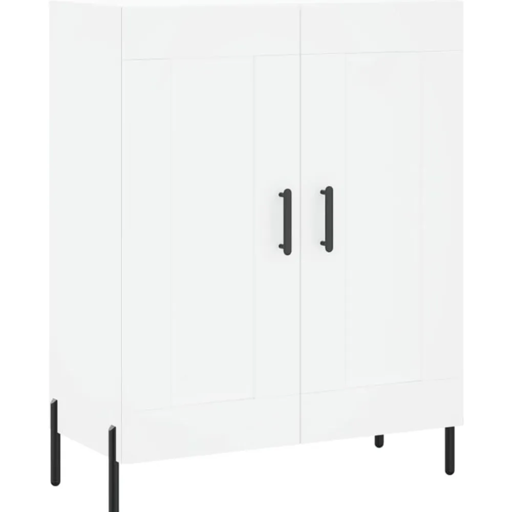 vidaXL Aparador alto madera contrachapada 69,5x34x180 cm Blanco Hot