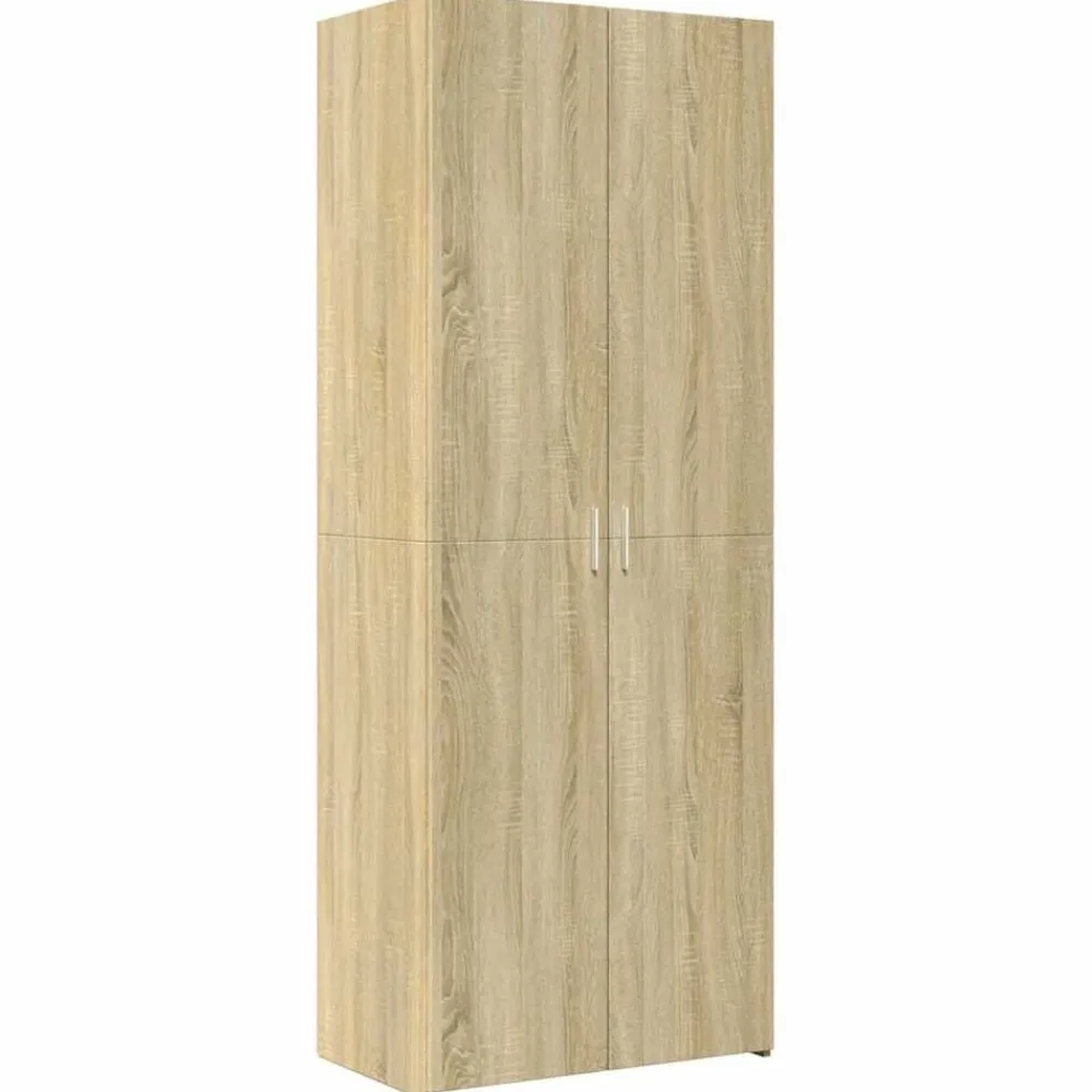 vidaXL Aparador alto madera de ingeniería 70x42,5x185 cm Roble Sonoma