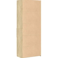 vidaXL Aparador alto madera de ingeniería 70x42,5x185 cm Roble Sonoma