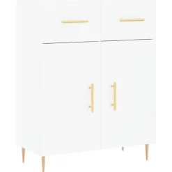 vidaXL Armarios Y Almacenamiento-Aparador alto madera contrachapada 69,5x34x180 cm
