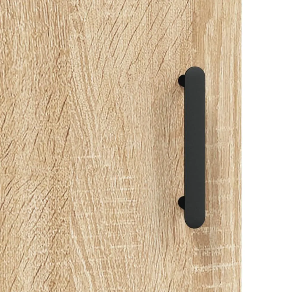 vidaXL Armarios Y Almacenamiento-Aparador alto madera contrachapada color roble 69,5x34x180 cm
