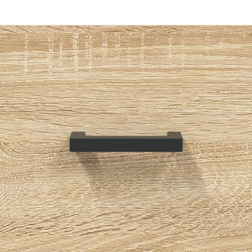 vidaXL Armarios Y Almacenamiento-Aparador alto madera contrachapada color roble 69,5x34x180 cm