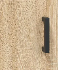 vidaXL Armarios Y Almacenamiento-Aparador alto madera contrachapada color roble 69,5x34x180 cm