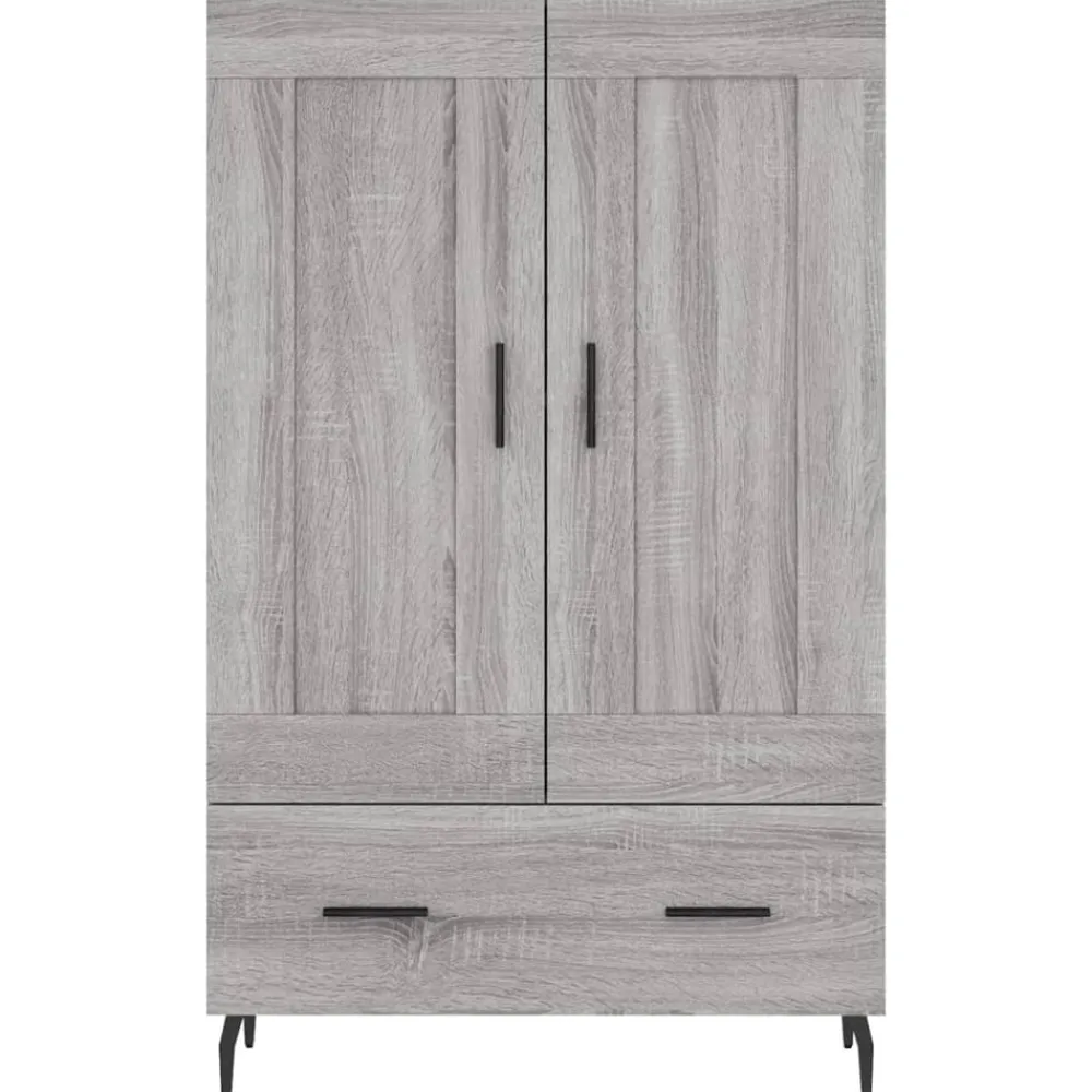 vidaXL Armarios Y Almacenamiento-Aparador alto madera de ingeniería 69,5x31x115 cm