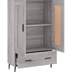 vidaXL Armarios Y Almacenamiento-Aparador alto madera de ingeniería 69,5x31x115 cm