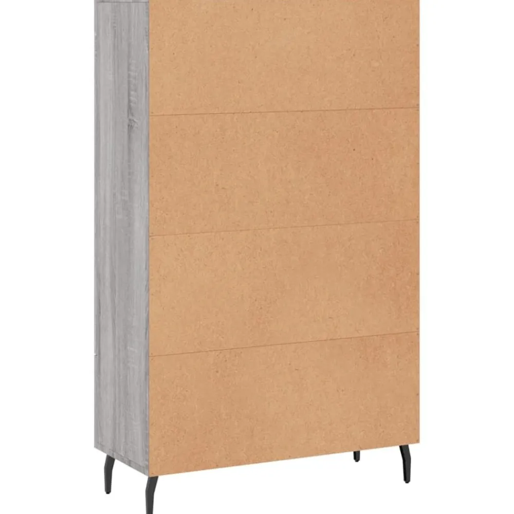 vidaXL Armarios Y Almacenamiento-Aparador alto madera de ingeniería 69,5x31x115 cm