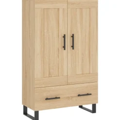 vidaXL Aparador alto madera de ingeniería 69,5x31x115 cm Roble Sonoma