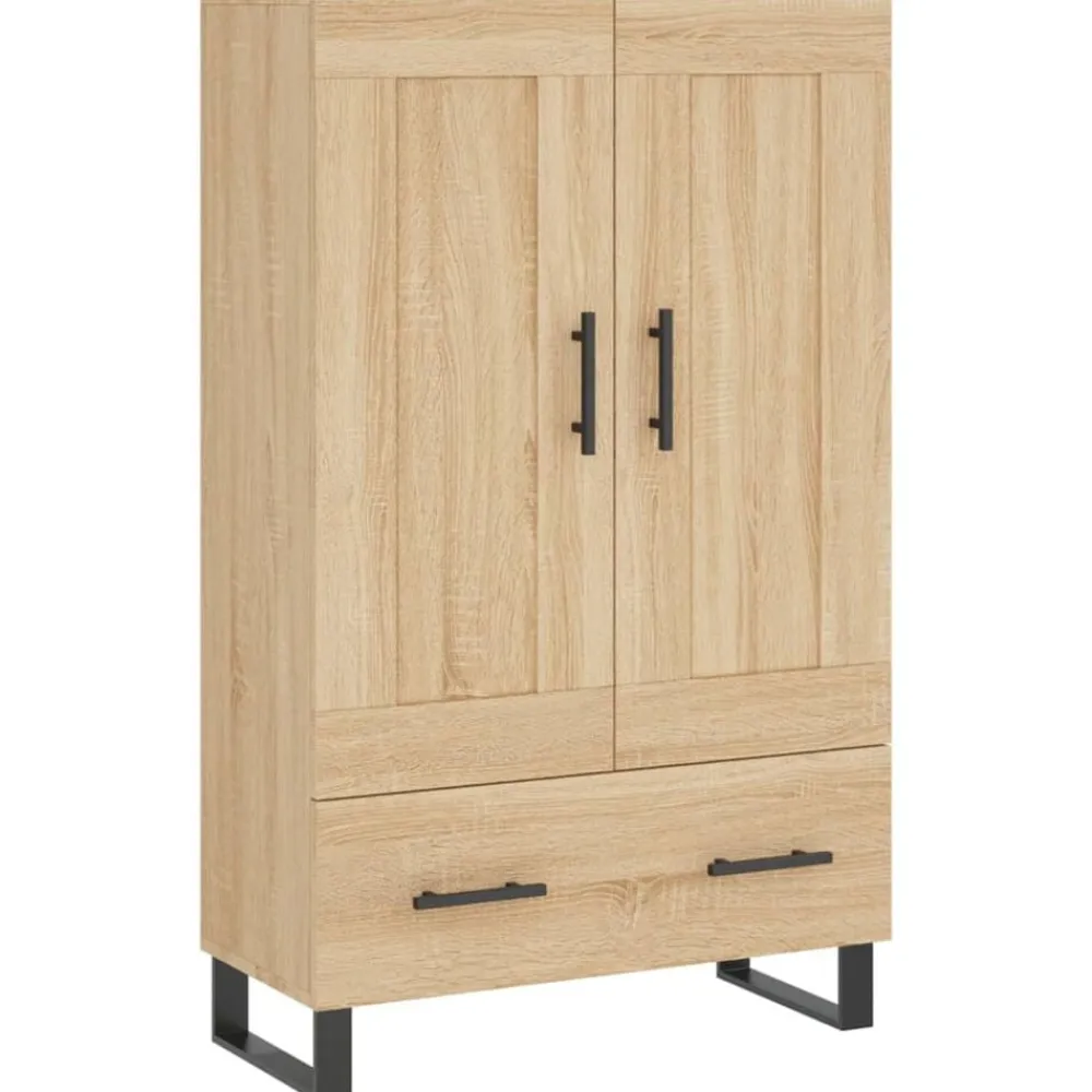 vidaXL Aparador alto madera de ingeniería 69,5x31x115 cm Roble Sonoma
