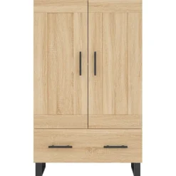 vidaXL Aparador alto madera de ingeniería 69,5x31x115 cm Roble Sonoma