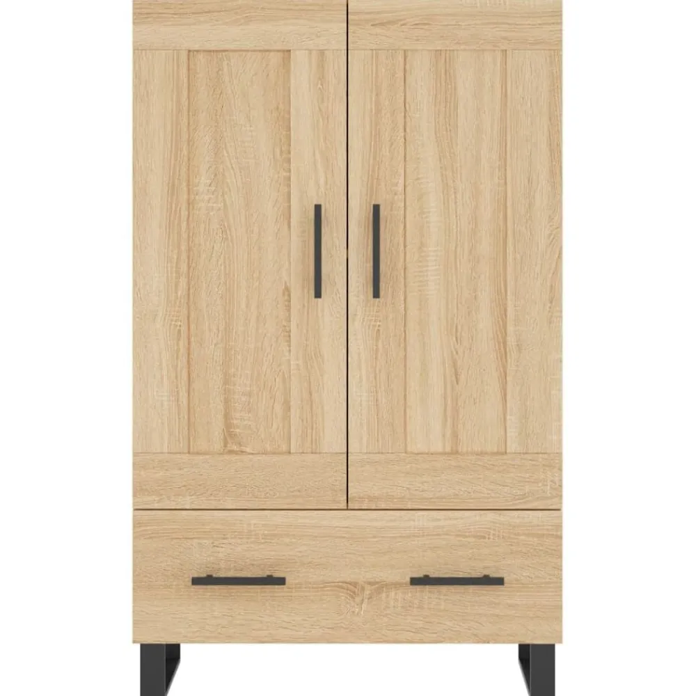 vidaXL Aparador alto madera de ingeniería 69,5x31x115 cm Roble Sonoma