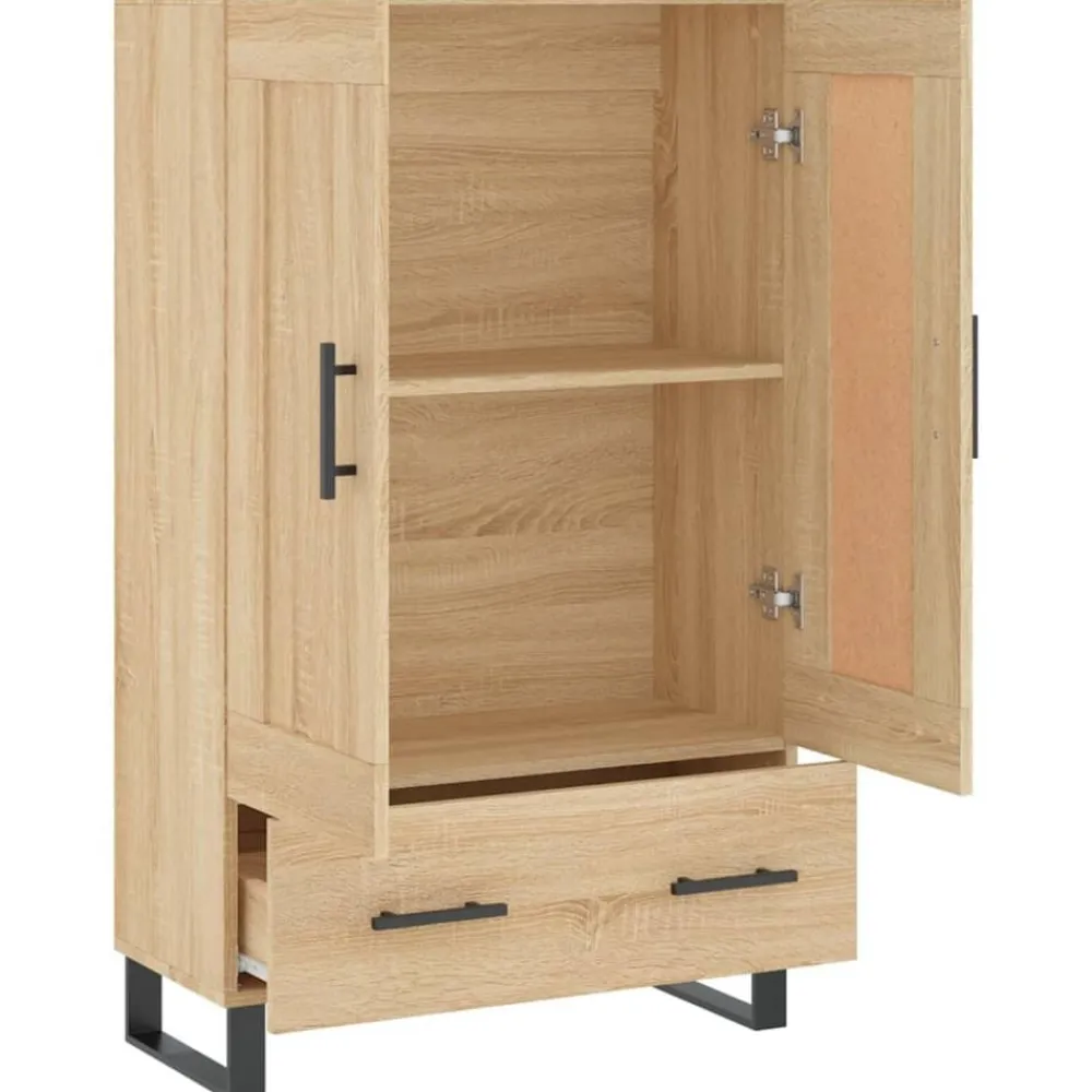 vidaXL Aparador alto madera de ingeniería 69,5x31x115 cm Roble Sonoma