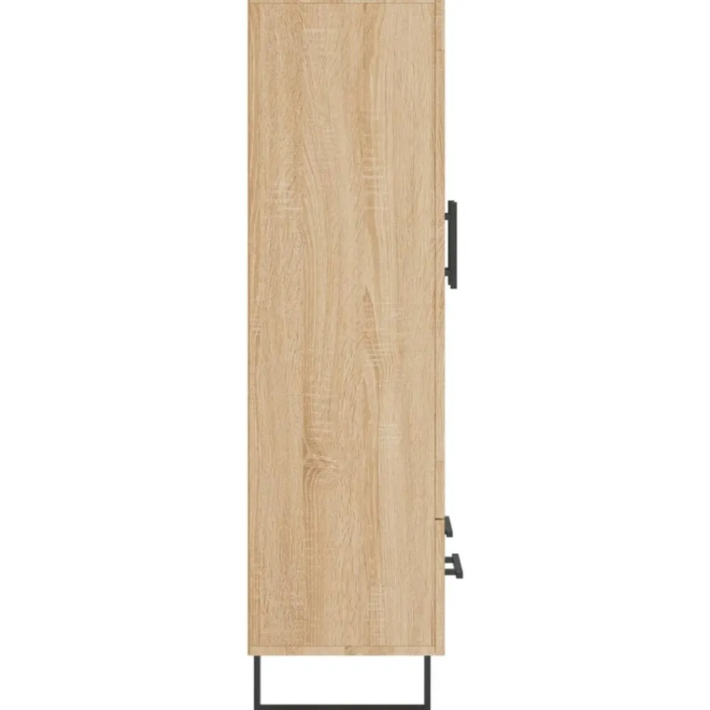 vidaXL Aparador alto madera de ingeniería 69,5x31x115 cm Roble Sonoma