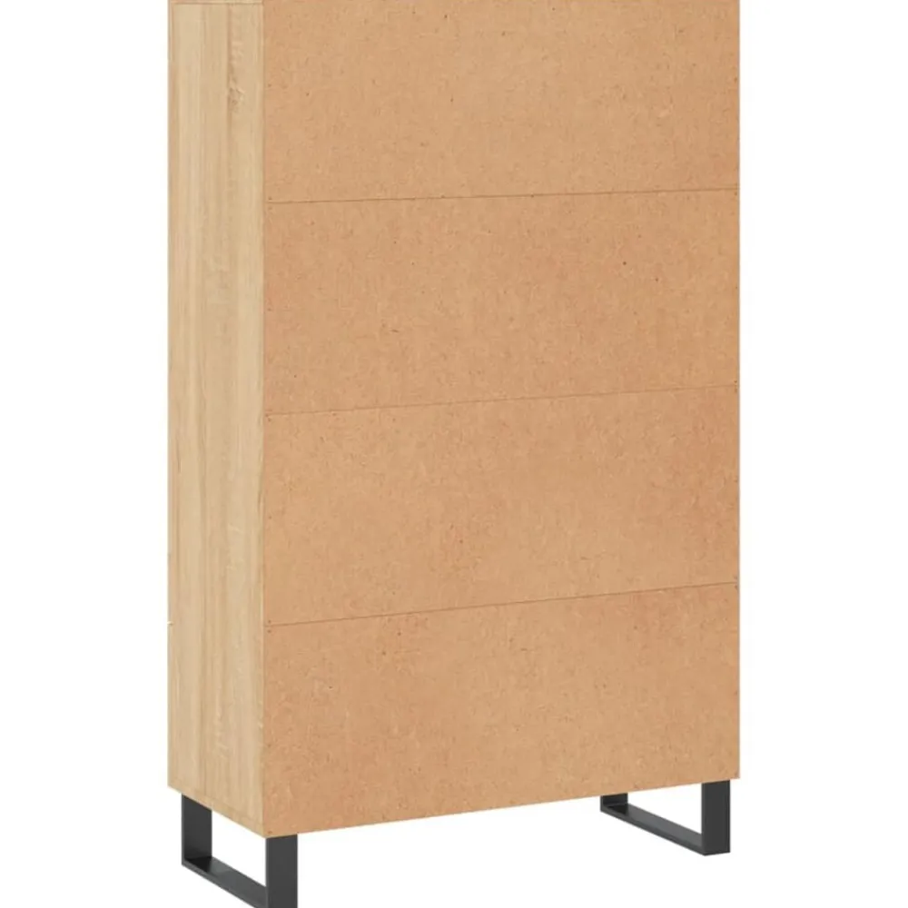 vidaXL Aparador alto madera de ingeniería 69,5x31x115 cm Roble Sonoma