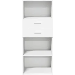 vidaXL Aparador alto madera de ingeniería 50x42,5x124 cm Blanco New