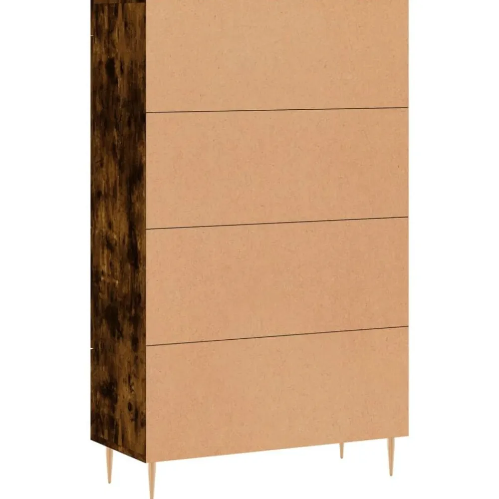 vidaXL Armarios Y Almacenamiento-Aparador alto madera de ingeniería 69,5x31x115 cm