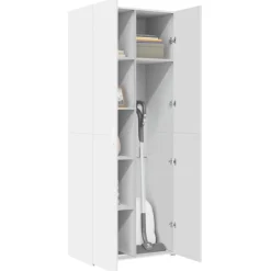 vidaXL Armarios Y Almacenamiento-Aparador alto madera de ingeniería 70x42,5x185 cm