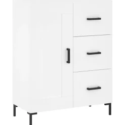 vidaXL Armarios Y Almacenamiento-Aparador alto madera contrachapada 69,5x34x180 cm