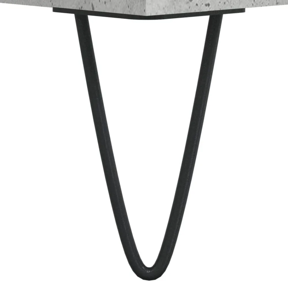 vidaXL Armarios Y Almacenamiento-Aparador alto madera contrachapada gris hormigón 69,5x34x180 cm