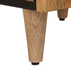 vidaXL Armarios Y Almacenamiento-Aparador alto 40 x 33 x 110 cm Madera de mango maciza