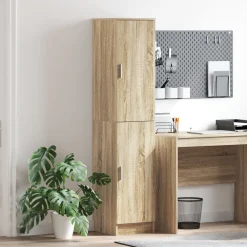 vidaXL Aparador alto 35 x 39 x 168 cm Roble Sonoma Clearance