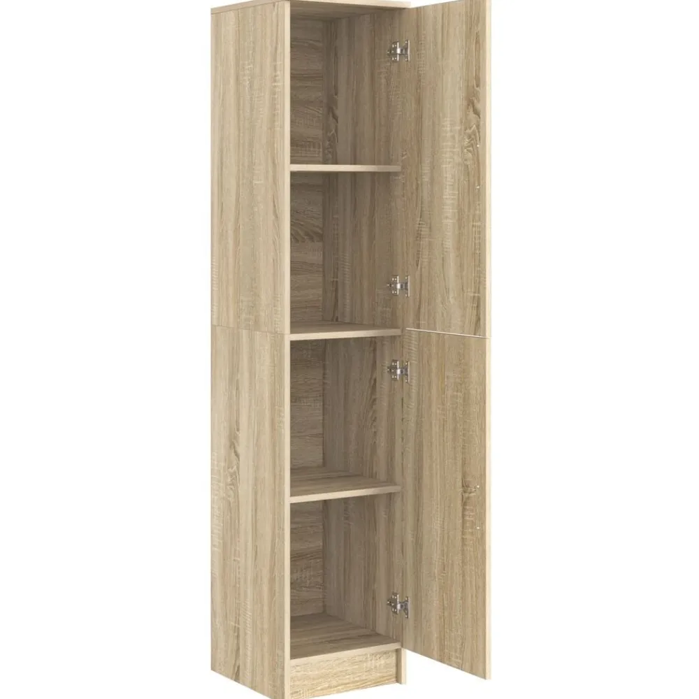 vidaXL Aparador alto 35 x 39 x 168 cm Roble Sonoma Clearance