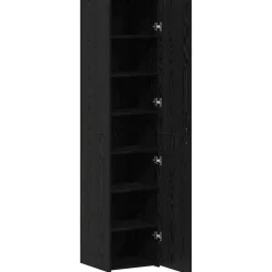 vidaXL Aparador alto 40 x 42,5 x 185 cm Roble negro Online