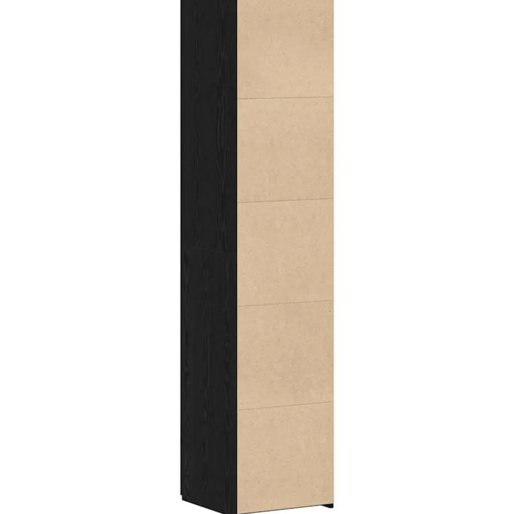 vidaXL Aparador alto 40 x 42,5 x 185 cm Roble negro Online