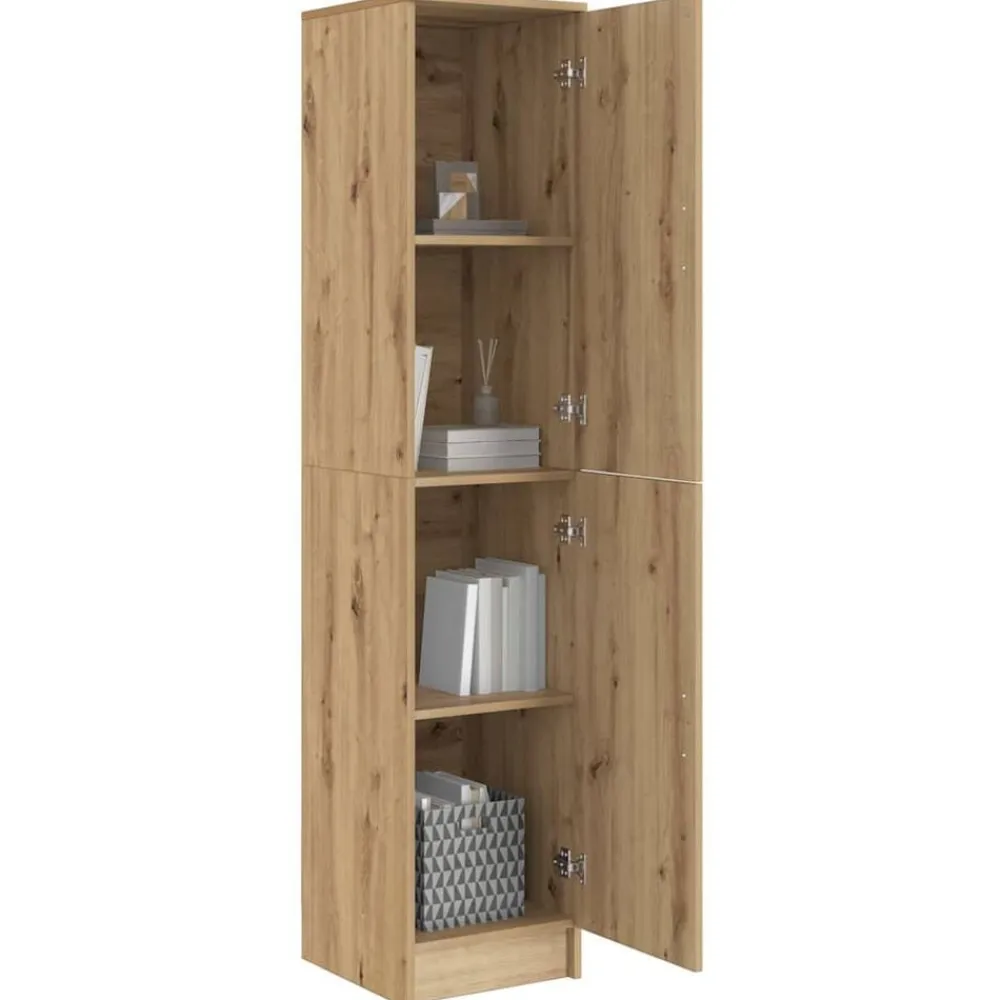 vidaXL Aparador alto Roble artesanal 35 x 39 x 168 cm Roble artisan Hot