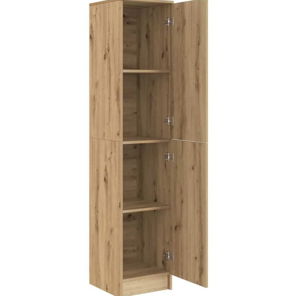 vidaXL Aparador alto Roble artesanal 35 x 39 x 168 cm Roble artisan Hot