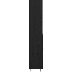 vidaXL Aparador alto 69,5 x 34 x 180 cm Roble negro New