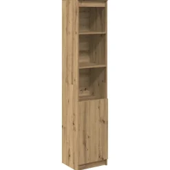 vidaXL Aparador Artisan Roble 37,5x35x180 cm Madera de ingeniería Roble artisan Outlet