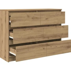 vidaXL Armarios Y Almacenamiento-Aparador Artisan Roble 100x35x76 cm Madera de ingeniería