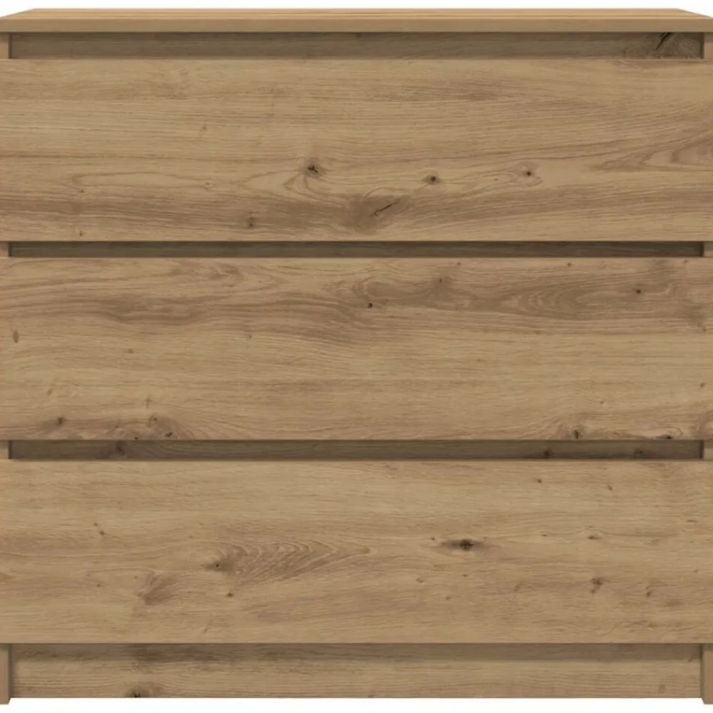 vidaXL Aparador Artisan Roble 80x35x76 cm Madera de ingeniería Roble artisan Clearance