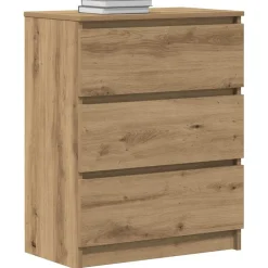 vidaXL Armarios Y Almacenamiento-Aparador Artisan Roble 60x35x76 cm Madera de ingeniería