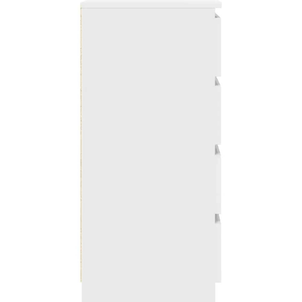 vidaXL Aparador 37,5x35x76 cm madera de ingeniería Blanco New