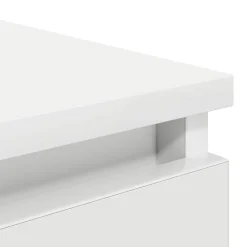 vidaXL Aparador 37,5x35x76 cm madera de ingeniería Blanco New