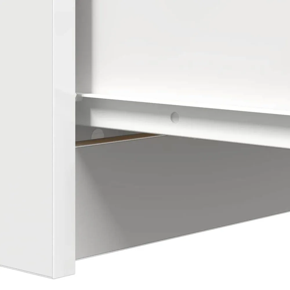 vidaXL Aparador 37,5x35x76 cm madera de ingeniería Blanco New