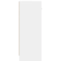 vidaXL Aparador 91x28x75 cm madera de ingeniería Blanco Discount