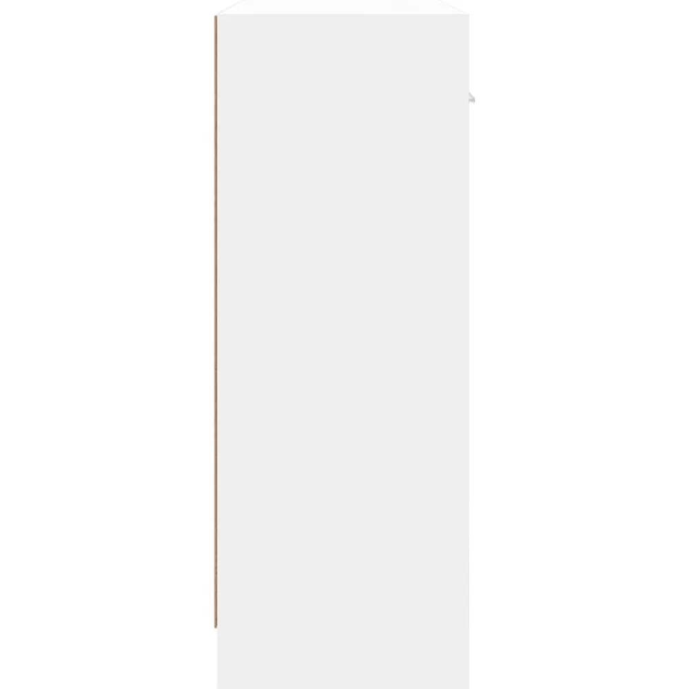vidaXL Aparador 91x28x75 cm madera de ingeniería Blanco Discount