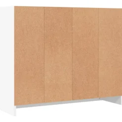 vidaXL Aparador 91x28x75 cm madera de ingeniería Blanco Discount