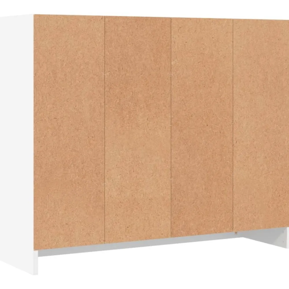 vidaXL Aparador 91x28x75 cm madera de ingeniería Blanco Discount