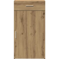 vidaXL Aparador con cajón Roble artesanal 50 x 42,5 x 93 cm Roble artisan Discount
