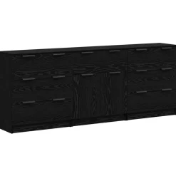 vidaXL Armarios Y Almacenamiento-Aparador con cajón 3 pcs 181 x 30 x 70 cm
