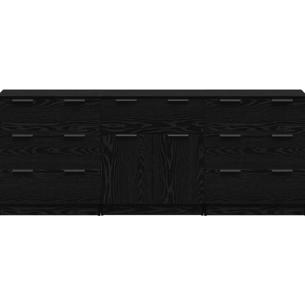 vidaXL Armarios Y Almacenamiento-Aparador con cajón 3 pcs 181 x 30 x 70 cm