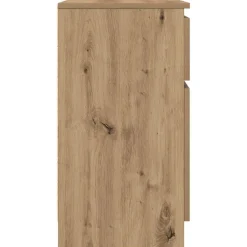 vidaXL Aparador con cajón roble artesanal 71x35x65cm madera ingeniería Roble artisan Sale