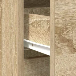 vidaXL Aparador con cajón 80x34x76 cm madera ingeniería Roble Sonoma Clearance