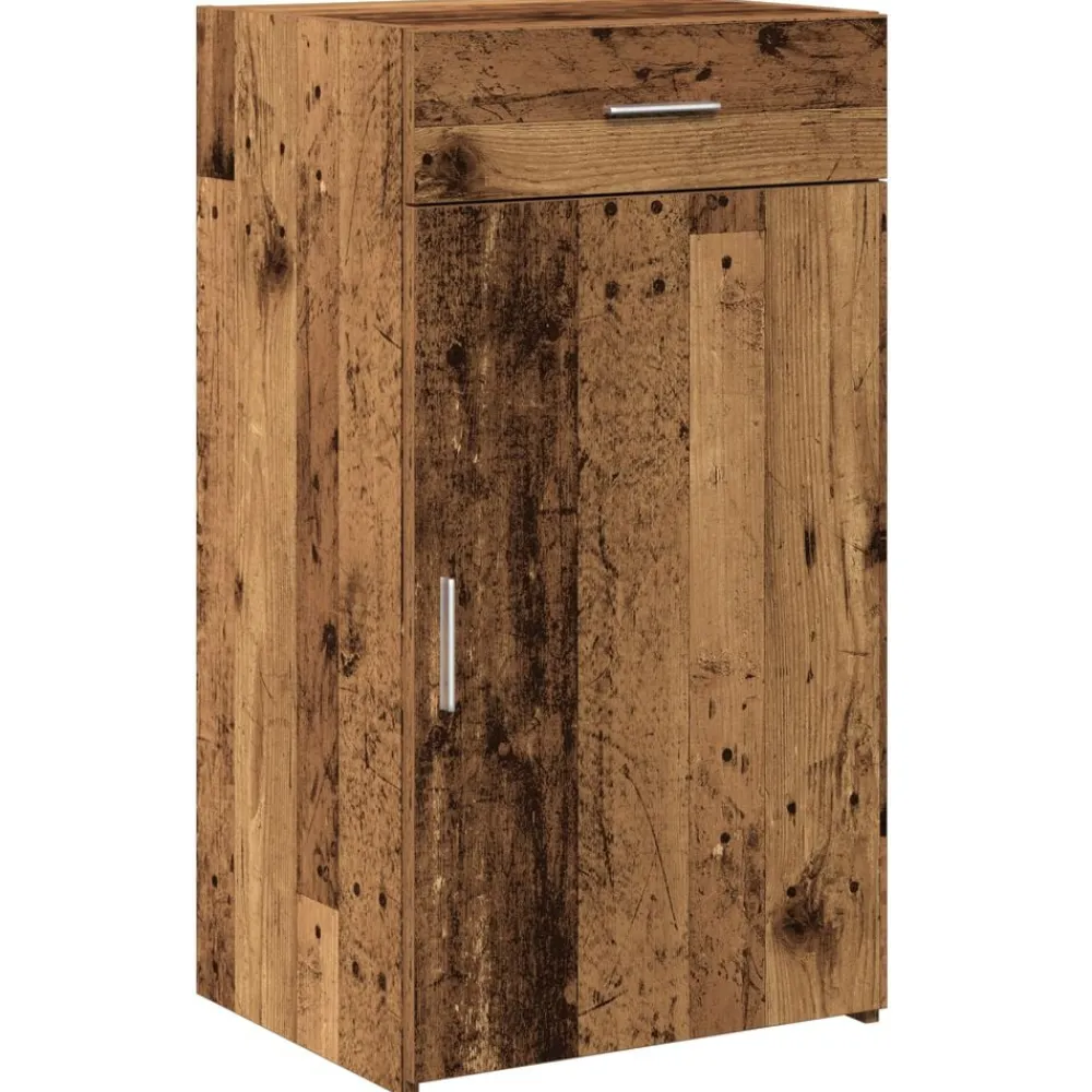 vidaXL Armarios Y Almacenamiento-Aparador con cajón Madera vieja 50 x 42,5 x 93 cm