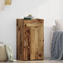 vidaXL Armarios Y Almacenamiento-Aparador con cajón Madera vieja 50 x 42,5 x 93 cm