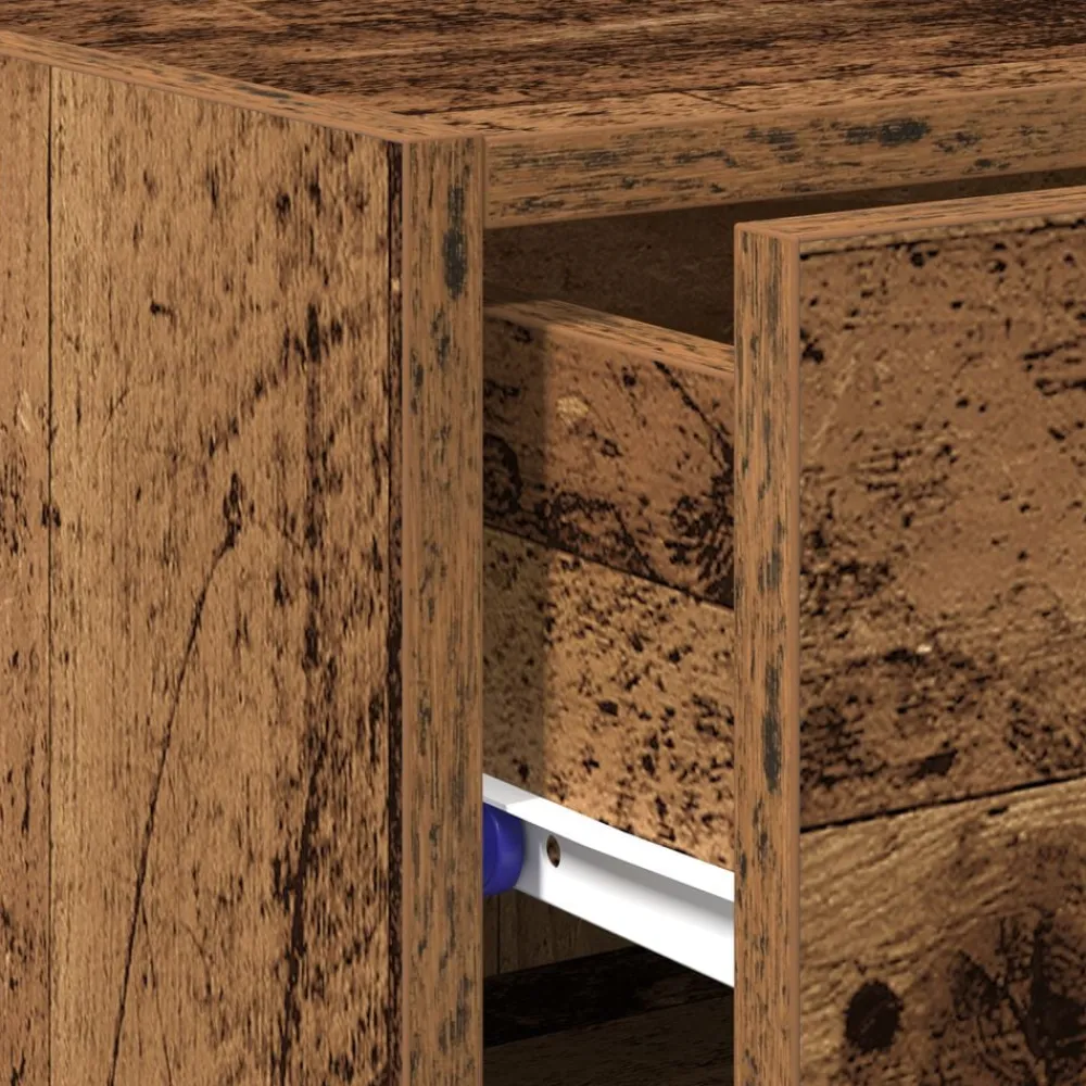vidaXL Armarios Y Almacenamiento-Aparador con cajón Madera vieja 50 x 42,5 x 93 cm