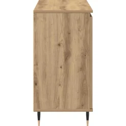 vidaXL Armarios Y Almacenamiento-Aparador con cajón Roble artesanal 101,5 x 35 x 70 cm